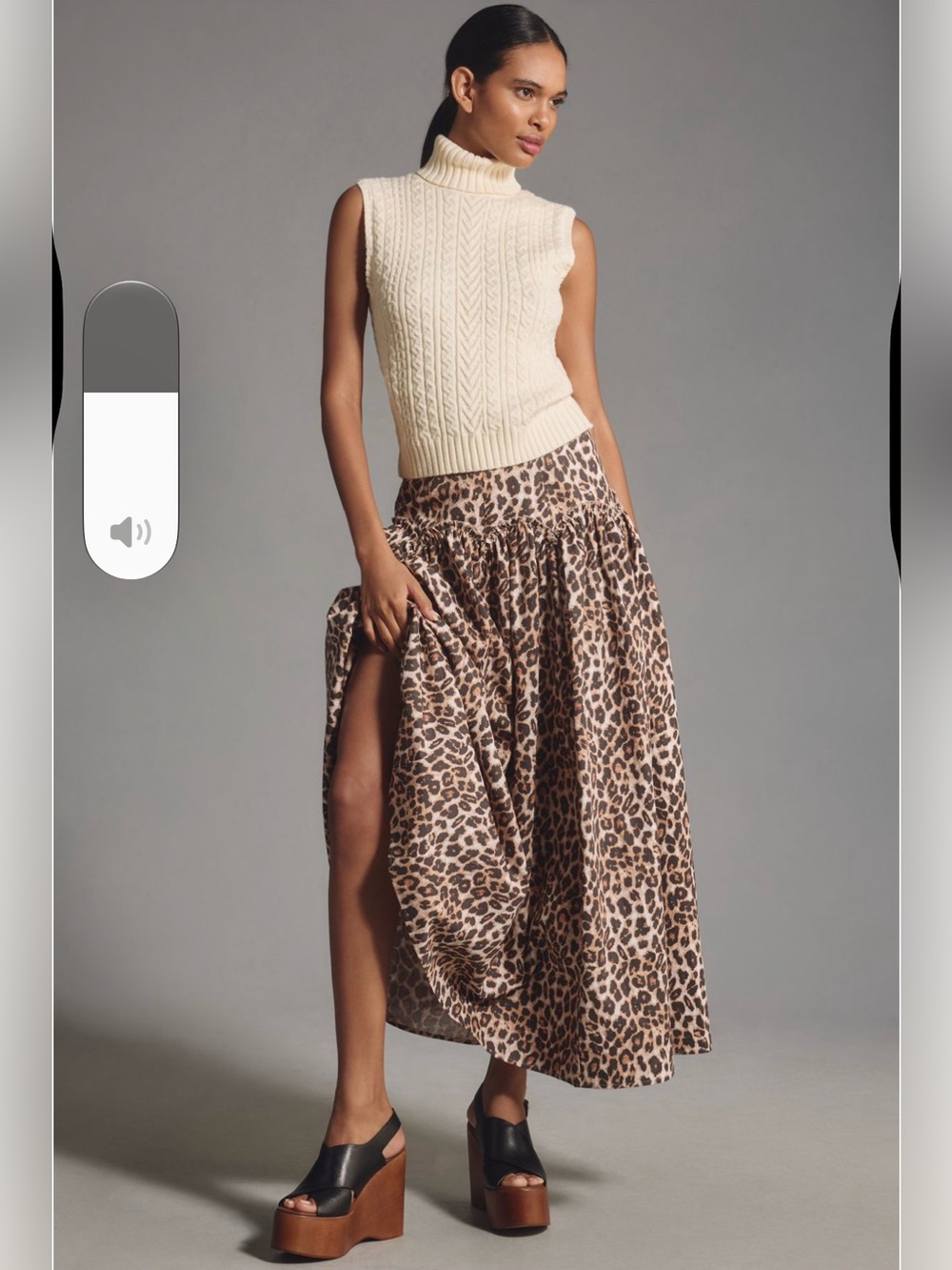 Mare Mare x Anthropologie basque-waist maxi skirt